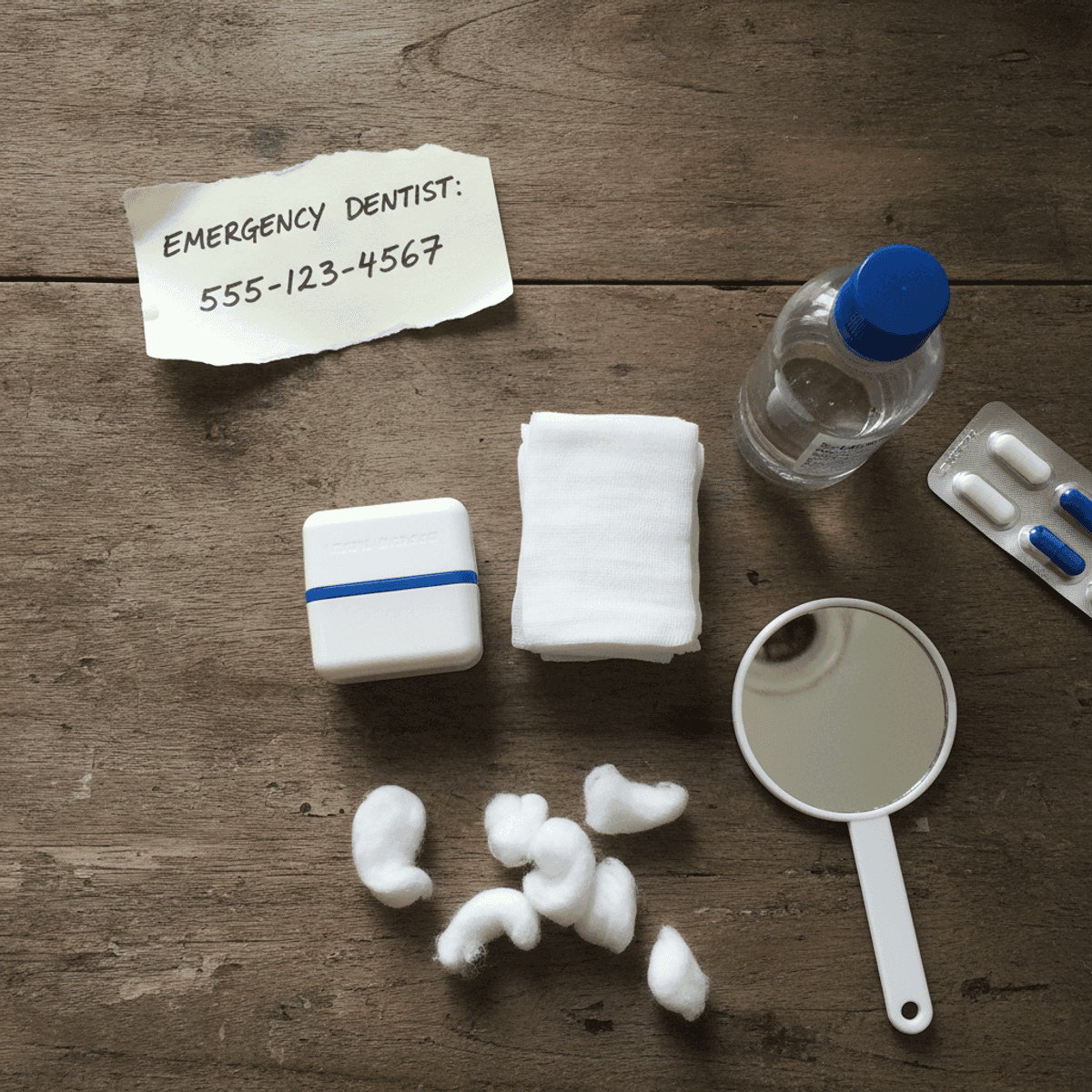 Kit d'urgence dentaire : ce qu'il faut apporter chez le dentiste de garde